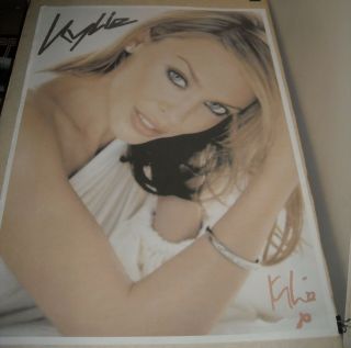 Rolled Sexy Kylie Minogue Pinup Poster W Facsimile Autograph