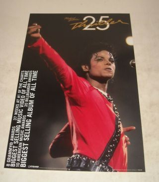 Michael Jackson Thriller 25th Anniversary Advertising Poster Pyramid Posters Uk