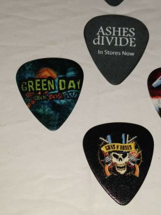 Guitar Picks (Green Day,  Metallica,  Guns N Roses,  Ashes Divided) 3