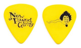 Found Glory Ian Grushka Sperm Yellow Guitar Pick - 2004 Tour - Nfg