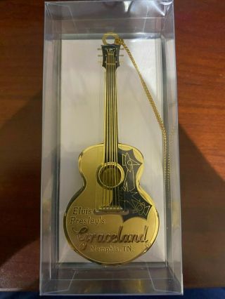 Elvis Presley 3d Guitar Ornament Direct From Graceland