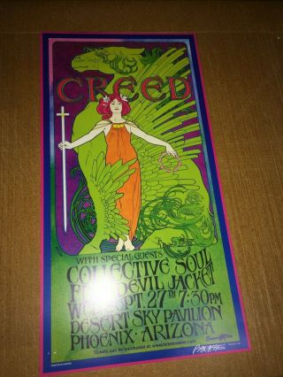 Creed Collective Soul Full Devil Jacket Show Poster 1st Print Bob Masse