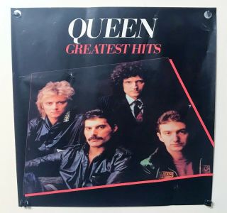 Queen Greatest Hits Promotional Poster Album Cover 1981 Electra Freddie Mercury