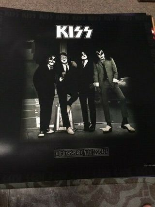 Kiss Dressed To Kill Poster Gene Simmons Paul Stanley Ace Frehley Peter Criss