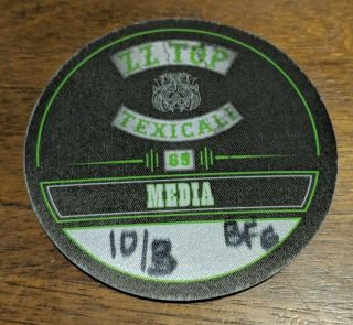 Zz Top - Texicali Tour Media Pass From 2015