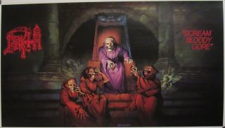 Death Scream Bloody Gore Large Poster Chuck Schuldiner Spiritual Healing Leprosy