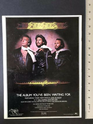 The Bee Gees 1976 11x14 “children Of The World” Album Release Ad Advert