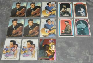 (13) Elvis Presley Assorted Trading Cards " The King " Donruss & Rockstreet