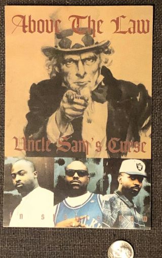 Rare Above The Law Promo Sticker West Coast Vtg Hip - Hop Rap