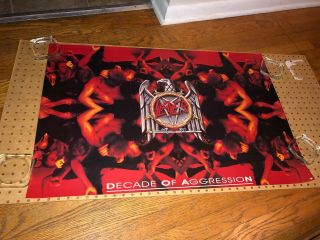 Slayer - Decade Of Aggression (vintage 1991 Promo Poster) Thrash Metal