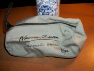 Warren Zevon Virgin Records Usa Promo Only Travel Bag W/ Hygiene Items
