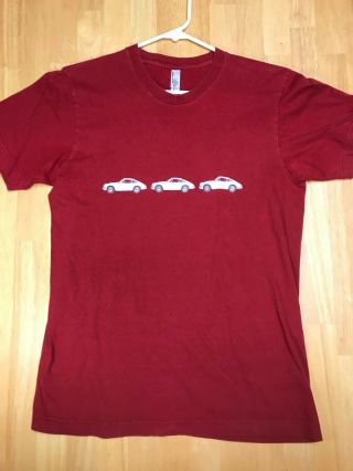 American Apparel The Porsche 911 American Muscle Car Red T - Shirt Medium
