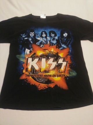 Kiss 2010 The Hottest Show On Earth Tshirt 2011 Tour