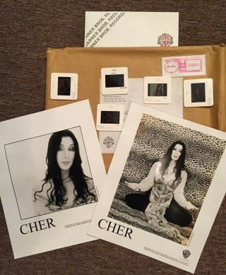Cher Believe Cd Promotional Press Kit Photos And Color Slides 1999