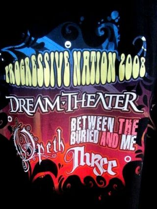 Progressive Nation / Dream Theater / Between The Buried & Me.  Tour.  T - Shirt.  2xl
