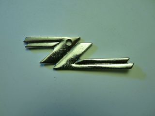 Zz Top Logo Silver Metal Necklace Charm Store Dead Stock