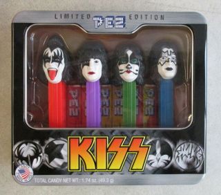 Mib 2012 Live Nation Merchandise Kiss Limited Edition Pez Dispenser Set