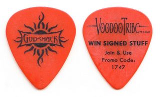 Godsmack Voodoo Tribe Fan Club Orange Guitar Pick