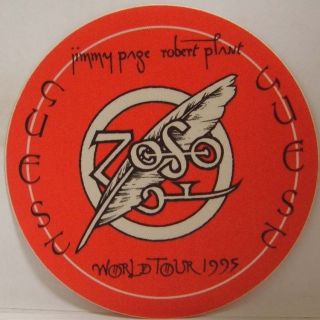 Led Zeppelin / Robert Plant / Jimmy Page - Cloth Tour Backstage Pass