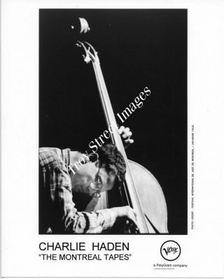 Orig 8x10 Promo Photo 4 Of Jazz Bassist Charlie Haden - Montreal,  1989