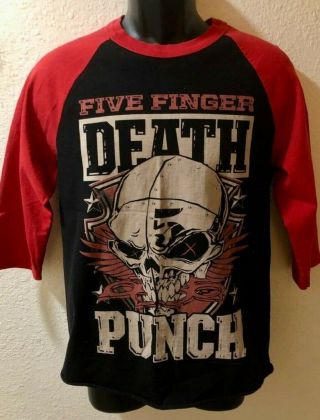 Five Finger Death Punch Long - Sleeve T - Shirt - Size Medium - Heavy Metal Band
