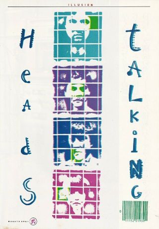 1979 Talking Heads Japan Mag Pinup / Mini Art Poster / Vintage Clipping T11r