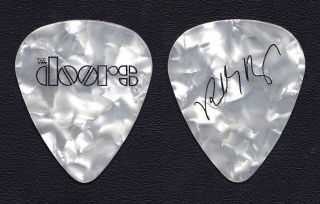 The Doors Robby Krieger Signature Promotional White Pearl Guitar Pick - 2017