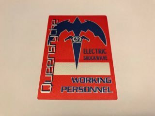 Rare Queensryche Crew Pass From Old Tour