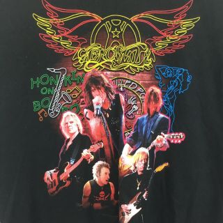 Adult Extra Large Aerosmith Honkin ' On Bobo Concert Tour 2004 T - Shirt Black XL 2