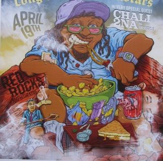 4:20 Eve On The Rocks w/ 311,  Method Man & Redman Red Rocks 11x17 Concert Poster 2
