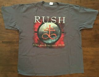 Rush Time Machine Tour 2010 T - Shirt Size Xxl