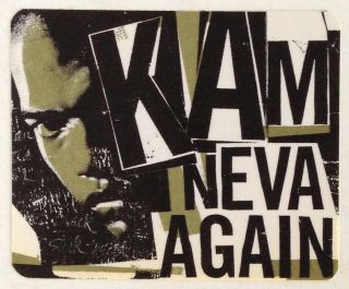 Kam Rare Promo Sticker For Neva Again With Ice Cube Comments On Back 1993