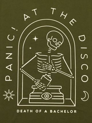 Panic At The Disco Death Of A Bachelor Concert Tour Shirt Xl Green