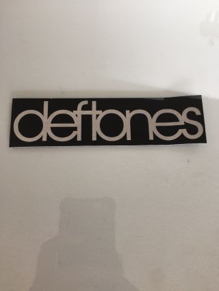 Deftones Very Rare Sticker (1 Left) From 2002 (black / Shiny / Maverick Records)