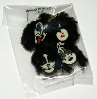 Kiss Band Farewell Four Faces Enamel Metal Pin Badge Gene Simmons Ace Peter Paul