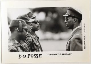 K - 9 Posse - This Beat Is Military 7x5 Rare Press Promo Photo 1989