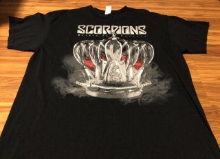 Scorpions Return To Forever World Tour 2015 Men’s Xl Shirt Concert Rock Band