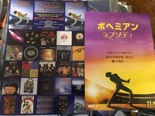 Queen Rare Japanese Album Logo Sticker Sheet Bohemian Rhapsody Freddie Mercury