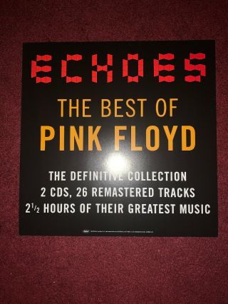 20 Pink Floyd Echoes Thick Promo Poster Flats 12” X 12” Record Store Display