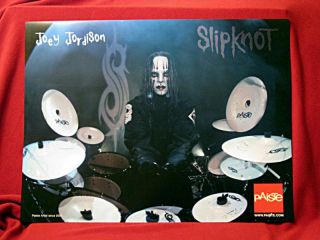 Slipknot Joey Jordison Paiste Cymbals Promo Poster
