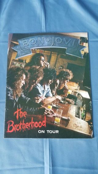 Jon Bon Jovi 1985 The Brotherhood Tour Program Book Booklet Richie Sambora
