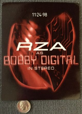 Rare Rza Bobby Digital Promo Sticker Wu - Tang Clan Vtg