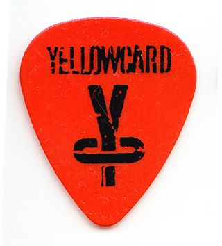 Yellowcard Ben Harper Orange Guitar Pick - 2002 Tour