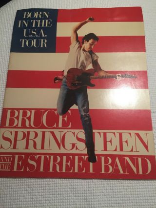 1984 Bruce Springsteen And The E Street Band Born In The Usa Tour Program