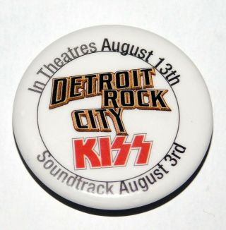 Kiss Band Detroit Rock City Movie & Soundtrack Promo Pin Badge Button 1999