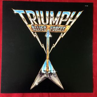 Rare Triumph: " Allied Forces " Promo Album Flat Wall Display 12x12 Poster