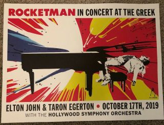 Rocketman In Concert Live At The Greek Poster - Elton John & Taron Egerton 2019