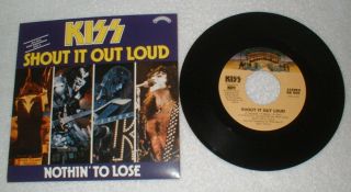 Kiss " Shout It Out Loud " Single Box Set Picture Sleeve Alive Ii Aucoin Ace Gene