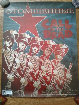 Avenged Sevenfold " Call Of The Dead " Poster 22 " X 28 " Activision 2011 Rare