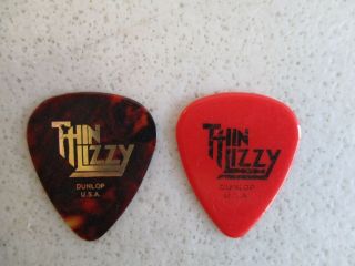Set Of 2 Dunlop Thin Lizzy Ricky Warwick & Scott Gorham Guitar Picks 203